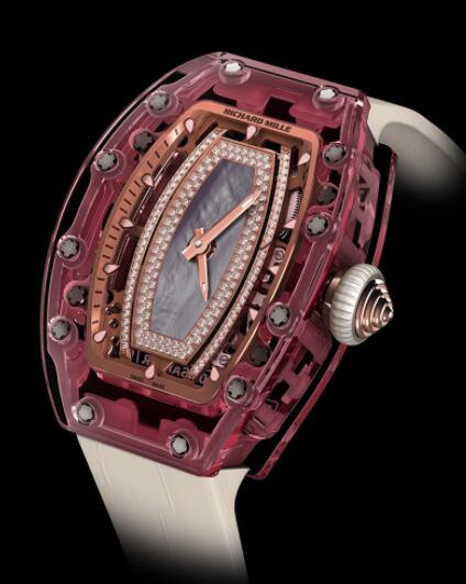 Replica Richard Mille RM 07-02 Automatic Winding Sapphire Pink Watch Replica Richard Mille RM 07-02 Automatic Winding Sapphire Pink Watch